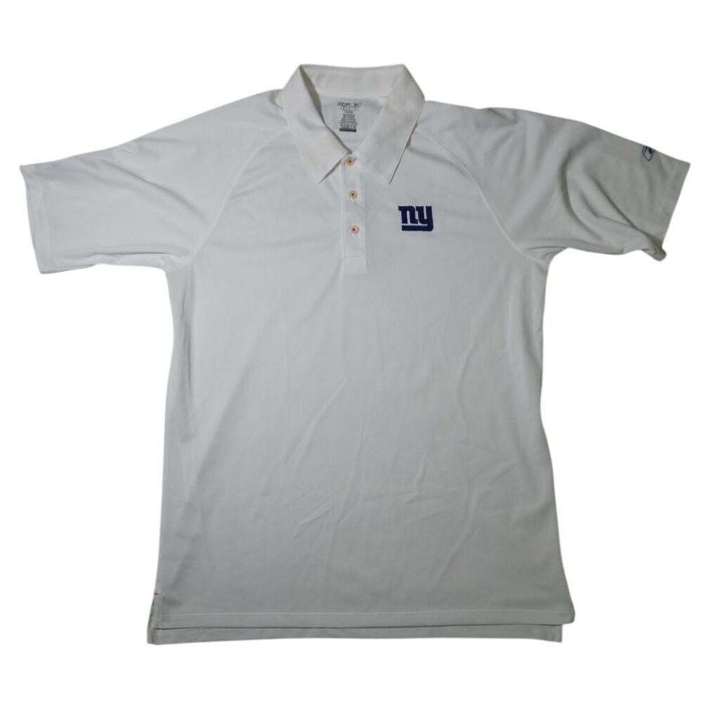 NFL NY Giants Reebok Polo Shirt. Embroidered logo Mens Big and Tall Size Medium